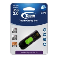 Team C145 64GB USB 3.0 Green USB Flash Drive Team C145 64GB USB 3.0 Green USB Flash Drive